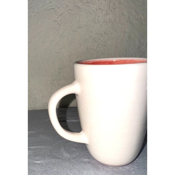 Set Of 2 Ceramic Mugs With Floral & Vine Patterns Red & Multicolor 12 Oz & 16 Oz - Picture 4 of 11